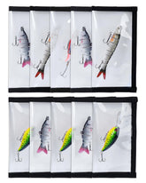 UCEC lure wraps set: 5 large and 5 medium