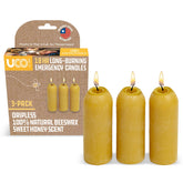 UCO 12-hour beeswax candles for lanterns provide long-lasting outdoor light.