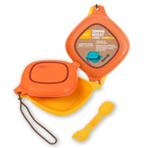 UCO camping mess kit plate shows airtight seal for secure leftovers storage.