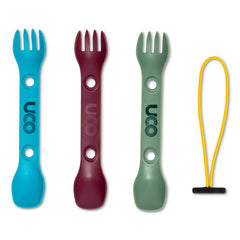 Close-up on the 2-in-1 spoon-fork for versatile outdoor dining.