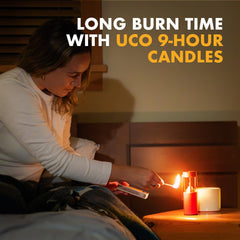 UCO Original Candle Lantern aluminum construction keeps it lightweight yet durable for outdoor use.