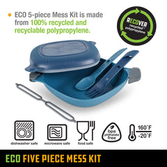 UCO Recycled ECO bowl showing non-slip rubberized bottom for stable dining