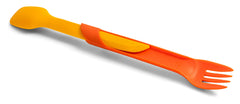 UCO Switch Spork with fork and serrated edge for salads and proteins outdoors.