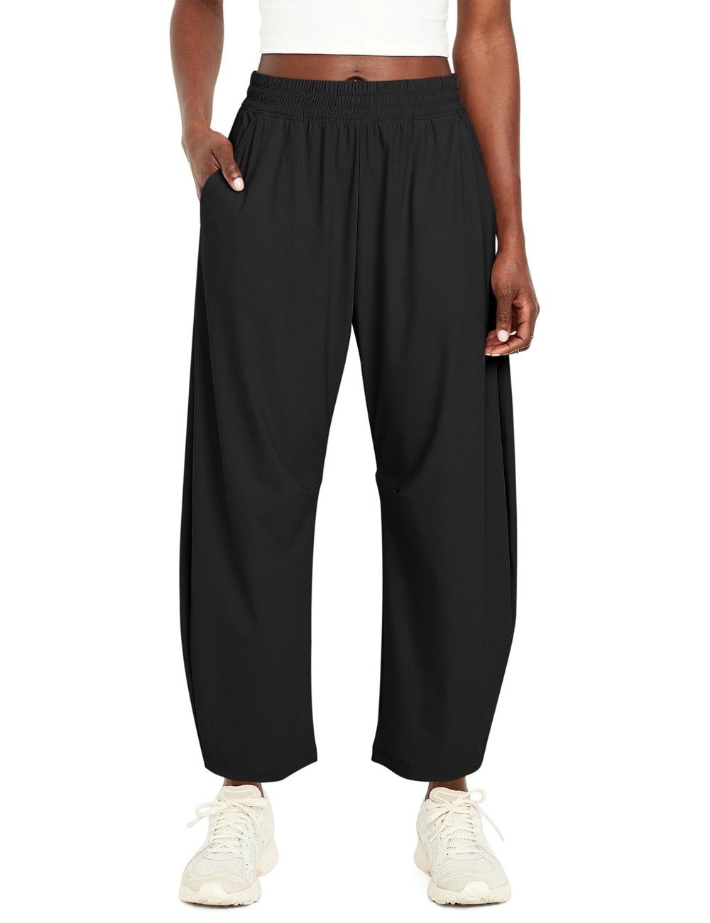 Ugerlov women's barrel pants elastic waist for all day comfort
