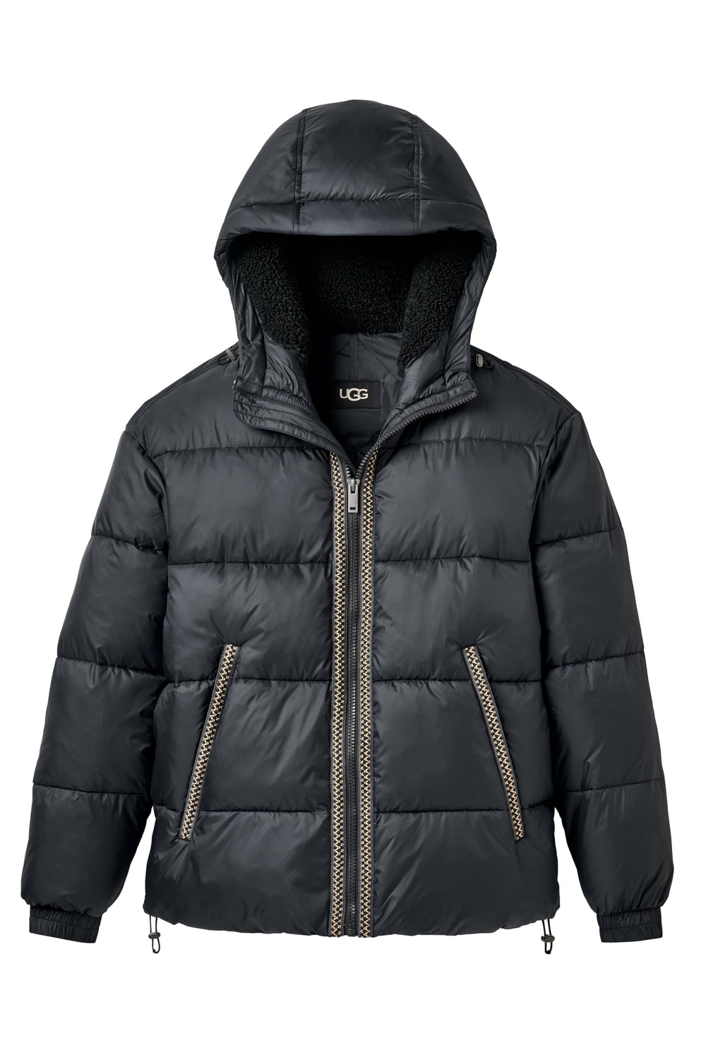 UGG Men's Xayden UGGbraid Puffer Hood keeps you warm in light wind.