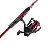 Ugly Stik 66 carbon spinning rod and reel combo assembled for versatile freshwater fishing.