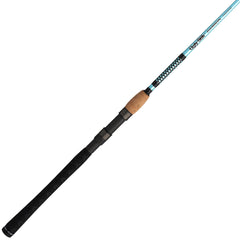 Ugly Stik 7 ft 6 in carbon inshore spinning rod shows balanced design for precise casts.