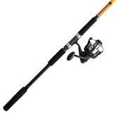 Ugly Stik Bigwater rod and reel assembly for rugged saltwater fishing.