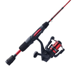 Ugly Stik Carbon Ice 36 inch spinning rod with graphite tip delivering crisp ice action.