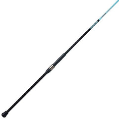 Ugly Stik carbon surf rod 2-piece setup for easy transport.