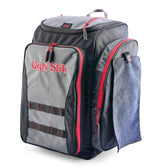 Ugly Stik Deluxe 3700 Backpack front view highlights durable construction for all-day fishing trips.