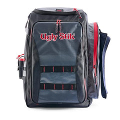 Ugly Stik Deluxe 3700 Backpack top-loading compartment keeps gear organized during fast-paced fishing trips.