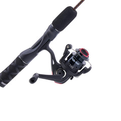 Ugly Stik GX2 ice spinning reel and 36-inch rod combo in action, durable and balanced.