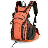 UIIHUNT upland vest front view shows blaze orange visibility for pheasant hunts.