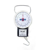 UiiziC WH35 fishing scale – front view with hook and tape measure