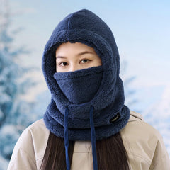Uillui balaclava 3in1 scarf neck warmer side view for versatile winter protection.