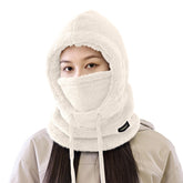 Uillui winter thermal balaclava front view shows all-in-one warmth.