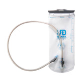 Ultimate Direction water reservoir with straw for hiking, showing smooth flow.