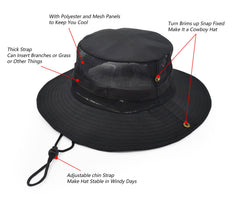 UltraKey adjustable drawstring hat with secure fit feature
