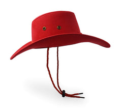 UltraKey cowboy hat breathable eyelets improve airflow during outdoor wear.