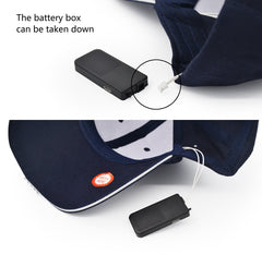 UltraKey hands-free LED cap featuring five LEDs for clear nighttime visibility.