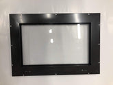 Ultramatic Deer Blind Window 17x11.5 front view with clear glass, easy exterior mount