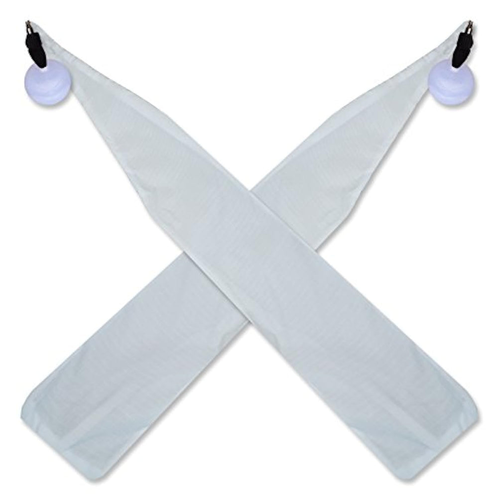 UltraPoi Ultrasocks XL set of 2 white non-stretch socks with swivel knob handles for spinning poi.