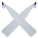 UltraPoi Ultrasocks XL set of 2 white non-stretch socks with swivel knob handles for spinning poi.