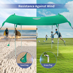 UMARDOO fabric UPF50+ Lycra canopy delivers sun protection and water resistance