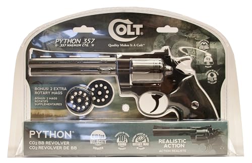 Colt Python pistol with adjustable rear sight