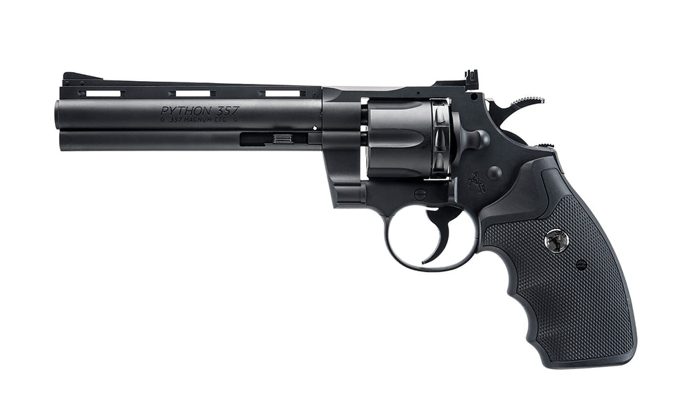 Close-up of Umarex Colt Python BB pistol