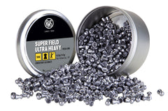Umarex RWS Superfield Ultra Heavy pellets in a 500-count tin for practice