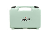 Umpqua Boat Box Baby Sage front view for easy access and organized storage.