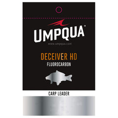 Umpqua Deceiver HD carp leader 12ft for stealthy, abrasion-resistant carp fishing.