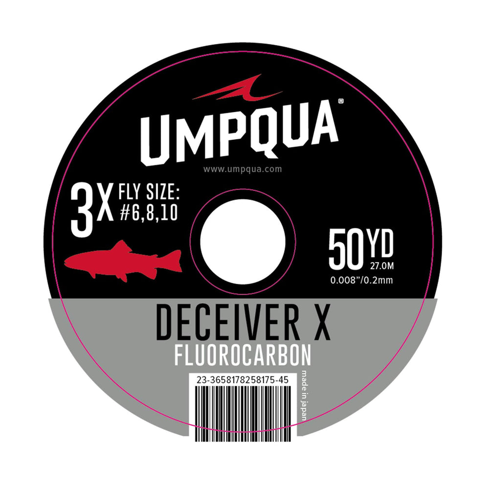 Umpqua Deceiver X fluorocarbon tippet spool for stealthy presentations and strong knots
