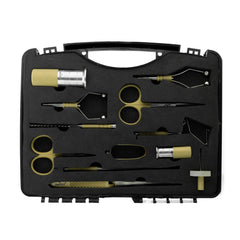 Umpqua Dreamstream+ Master Tool Kit 12 PC Tan contents layout, organized for easy access