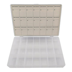 Umpqua Hook Box 30697 front view with 21 compartments for easy fly organization.