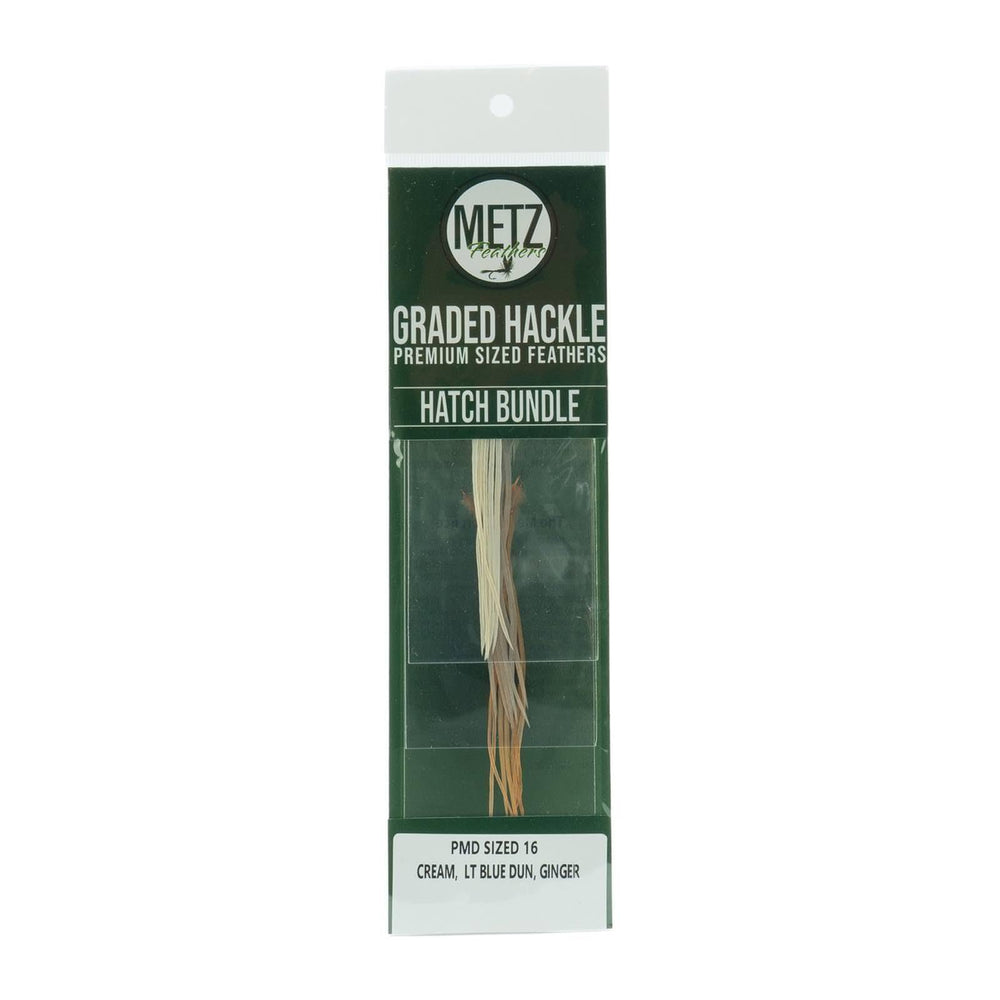 Umpqua Metz Hatch Hackle Bundle 16 PMD offers buoyant hackle for lifelike imitations