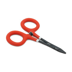 Umpqua Rivergrip PS Spring Creek Debarb Pliers in red for precise hook debarb in tight spaces