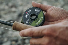 Umpqua Stratos X supple drift closeup illustrates natural micro-drift