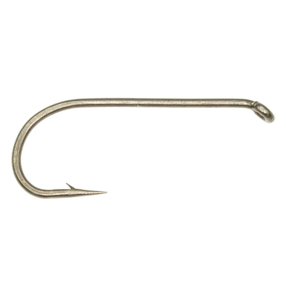Umpqua U001 dry fly hook with down eye and 1X long shank for dependable dry fly patterns.