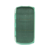 UMPQUA UPG Foam Baitfish Fly Box - front aqua view, large saltwater edition