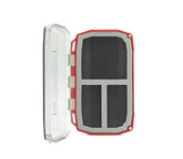 Umpqua UPG Foam Magneto Red Fly Box front view for compact dry flies