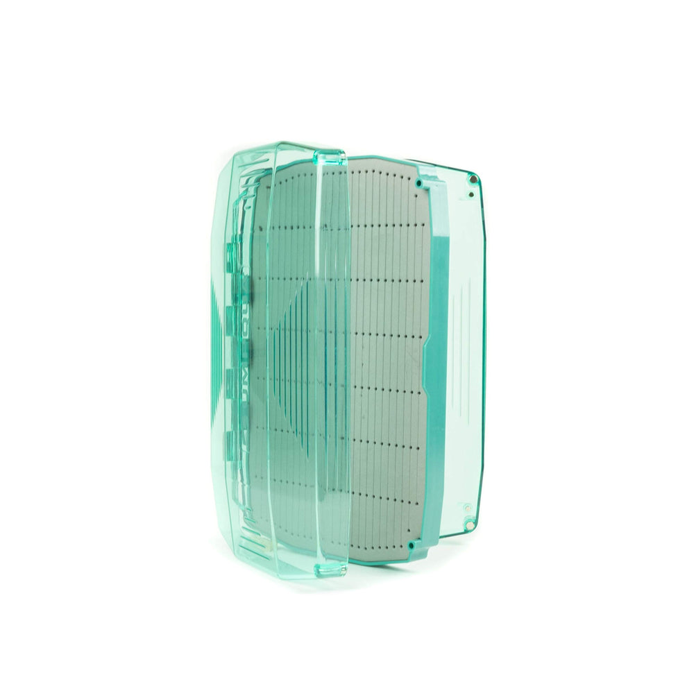 Umpqua UPG LT Payload Boat Box Aqua - see-through lid for quick fly ID with magnetic closures and replaceable swing leaf closures