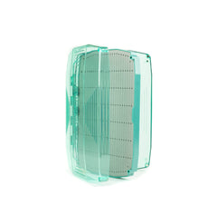 Umpqua UPG LT Payload Boat Box Aqua - see-through lid for quick fly ID with magnetic closures and replaceable swing leaf closures