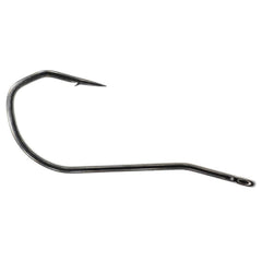 Umpqua X-Series XS435 BN5X bendback hook closeup highlights a strong forged bend for weedless presentations.