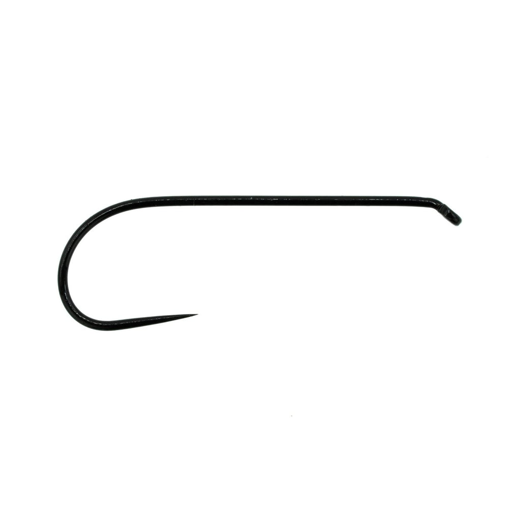 Umpqua XC130 barbless down-eye hook for stealthy dry fly presentations.