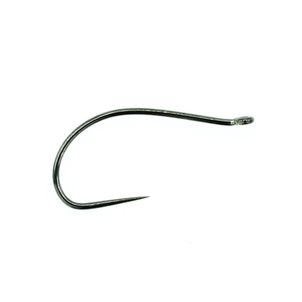 Umpqua XC240 curved-shank hook for versatile stonefly and nymph patterns.