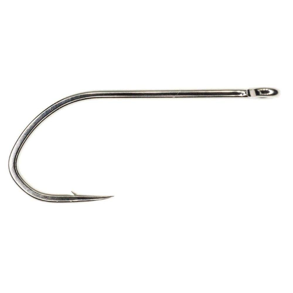 Umpqua XS410 NI5X hook with V-Lock bend for versatile saltwater flies.