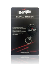 Umpqua Zinger/Retractor Small clipped to vest with secure belt clip for quick tool access